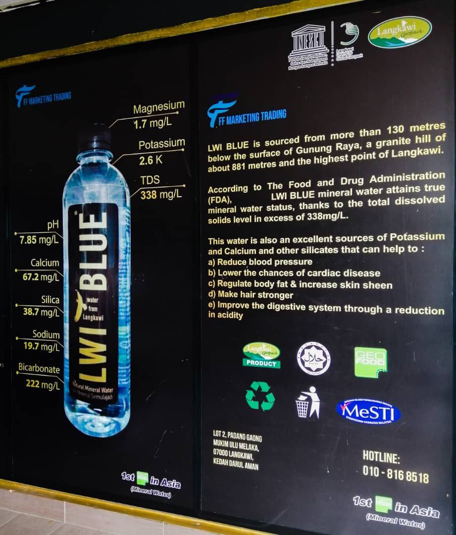 LWI BLUE MINERAL WATER