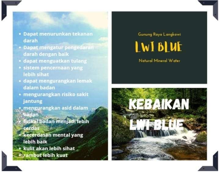 LWI BLUE MINERAL WATER