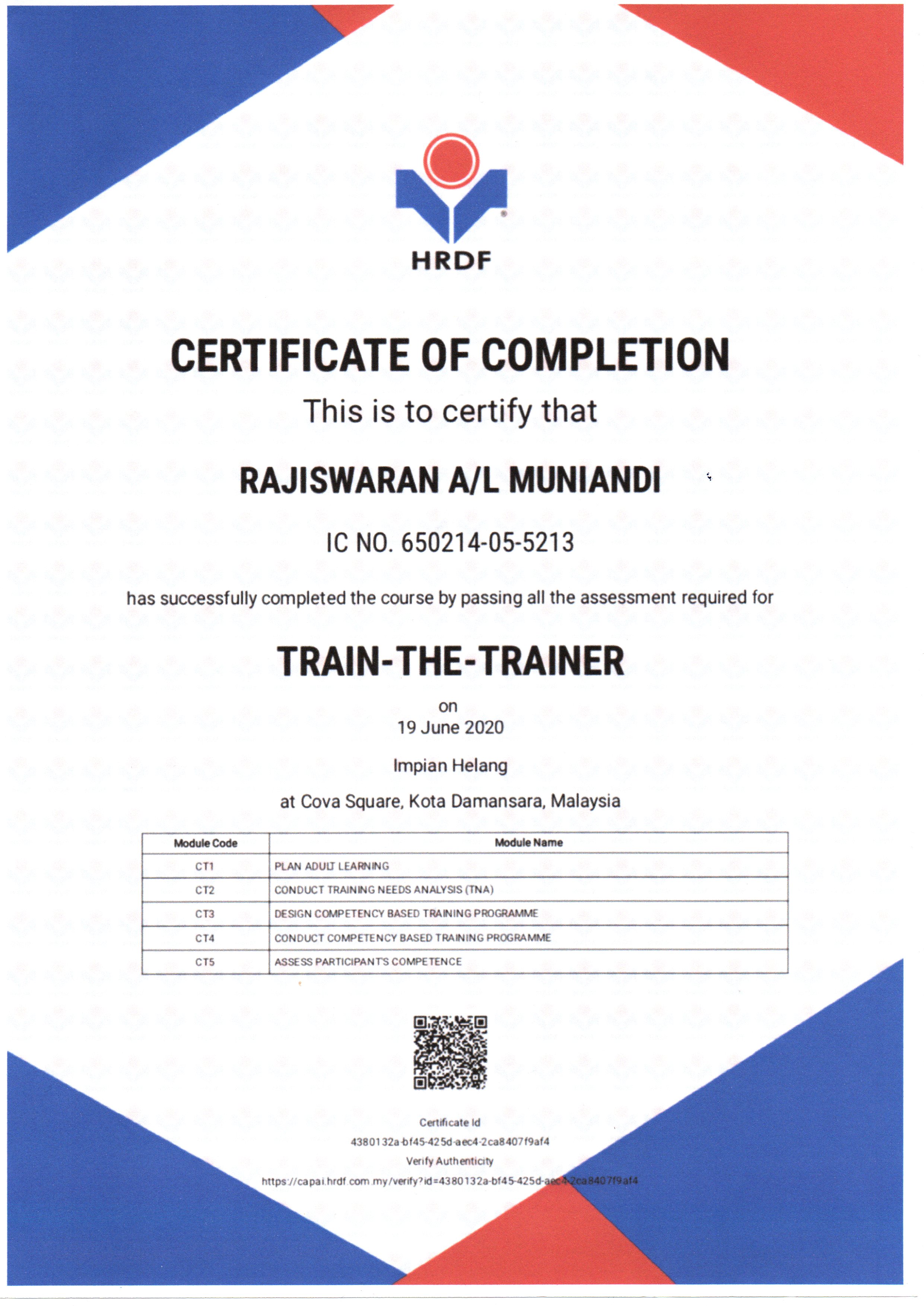 HRDF REGISTERED TRAINING PROVIDER